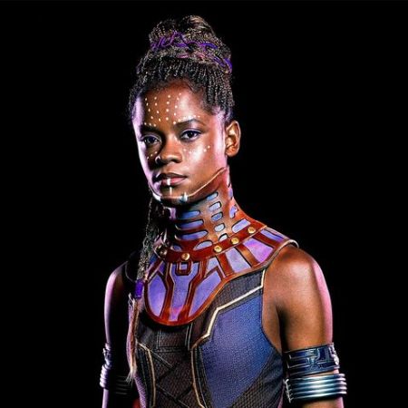 Shuri in her suit 